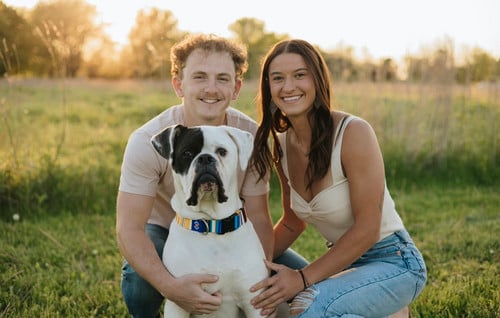 Ms. Clark with her family