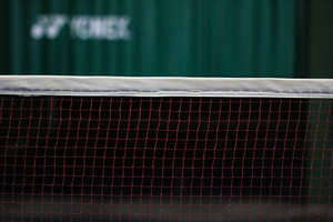 red volleyball net